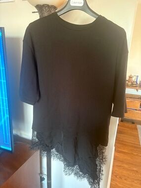 Zara lace top ( combination lace t-shirt)